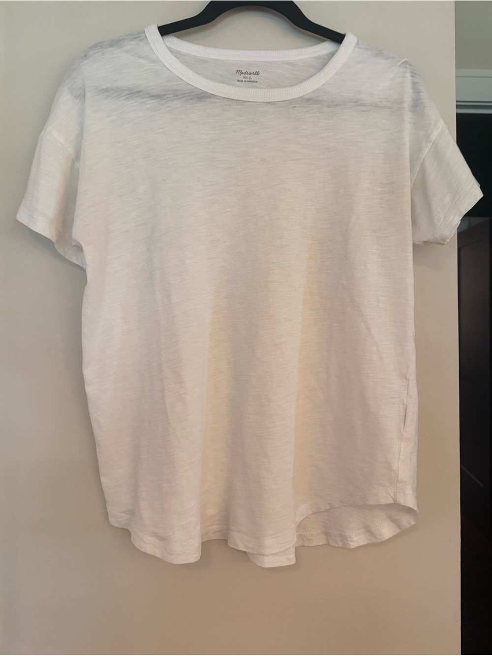 Madewell White Short-Sleeve Crew Tee
